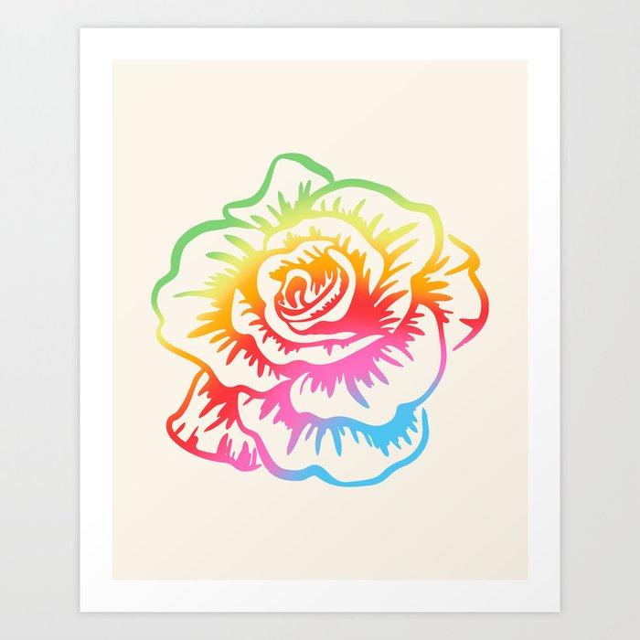 Pride Rose Art Print