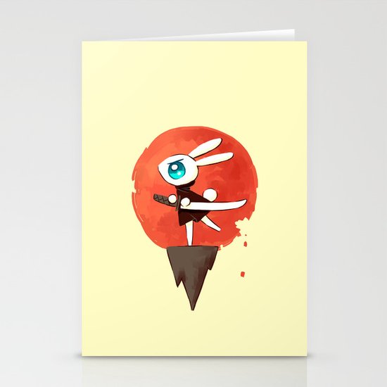 Samurai Bunny Stationery Cards