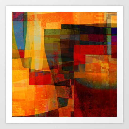 autumn landscape Art Print
