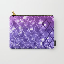 Mermaid Scales on Unicorn Girls Glitter #19 (Faux Glitter) #shiny #decor #art #society6 Carry-All Pouch