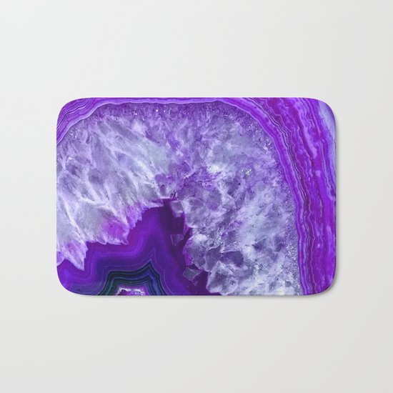 purple stone Bath Mat