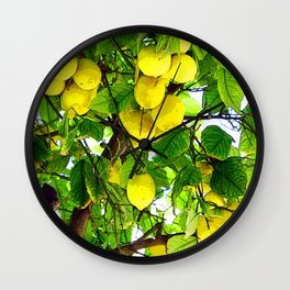 If life gives you lemons... Wall Clock | Healthy, Digital Manipulation, Tree, Fruit, Nature, Digital, Health, Fitness, Color, Vitamins 