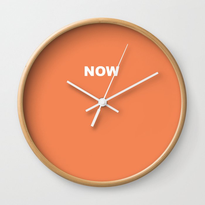 NOW AUTUMN SUNSET COLOR Wall Clock
