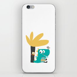 Talk dino with your friends  iPhone Skin