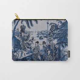17th Century Delftware Chinoiserie Carry-All Pouch