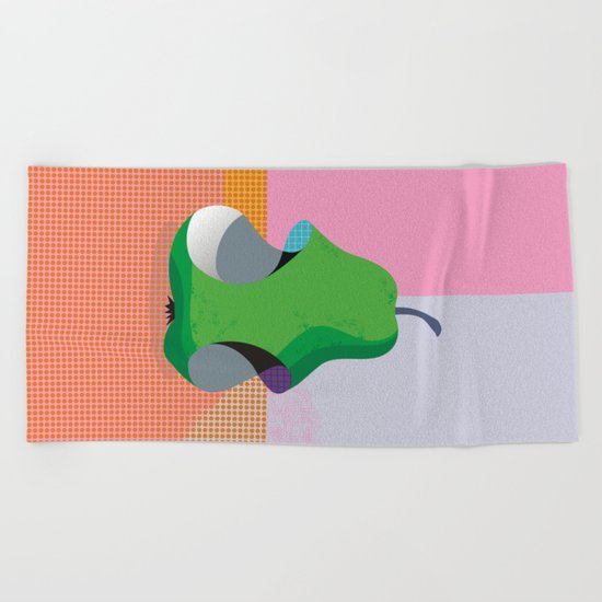 Bitten Pear Beach Towel