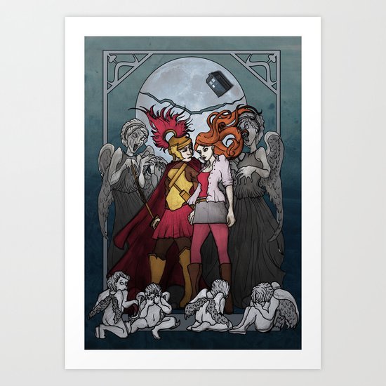 The Angels take the Ponds Art Print