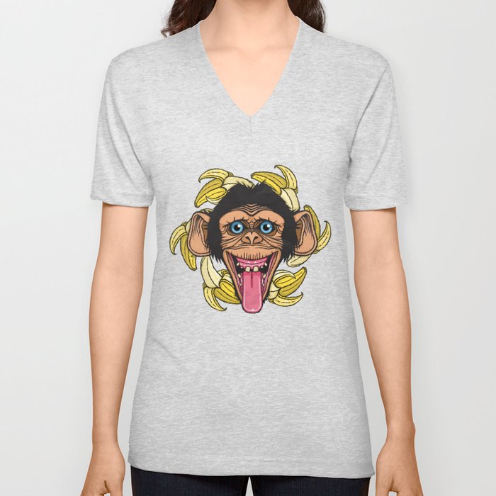 chimp V Neck T Shirt