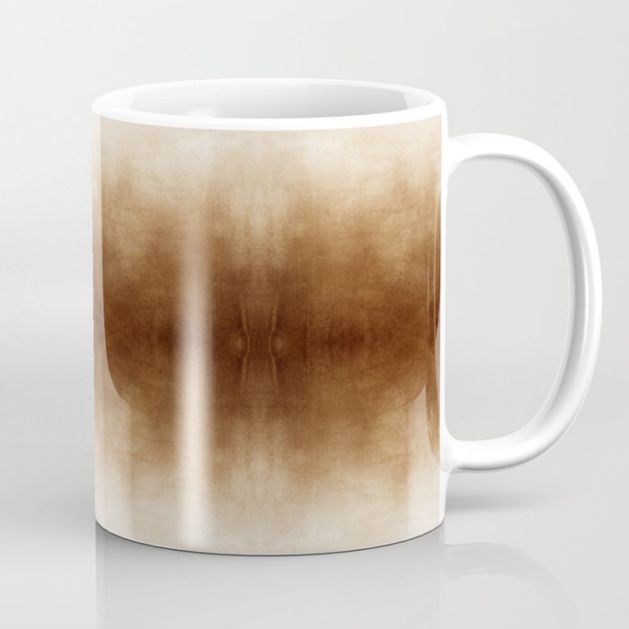 Watercolor Brown Ombré Shibori Coffee Mug
