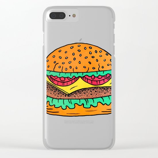 Burger Clear iPhone Case