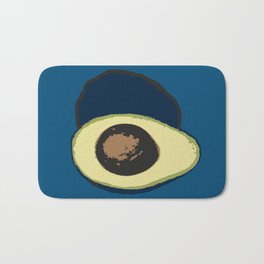 Life Cycle of an Avocado Bath Mat | Bold, Graphicdesign, Ripe, Unripe, Fruit, Avocado, Blue, Lifecycle, Simple, Funny 