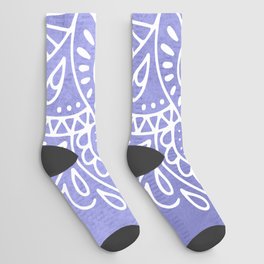 Very Peri 2022 Color Of The Year Violet Periwinkle Lace Mandala Socks