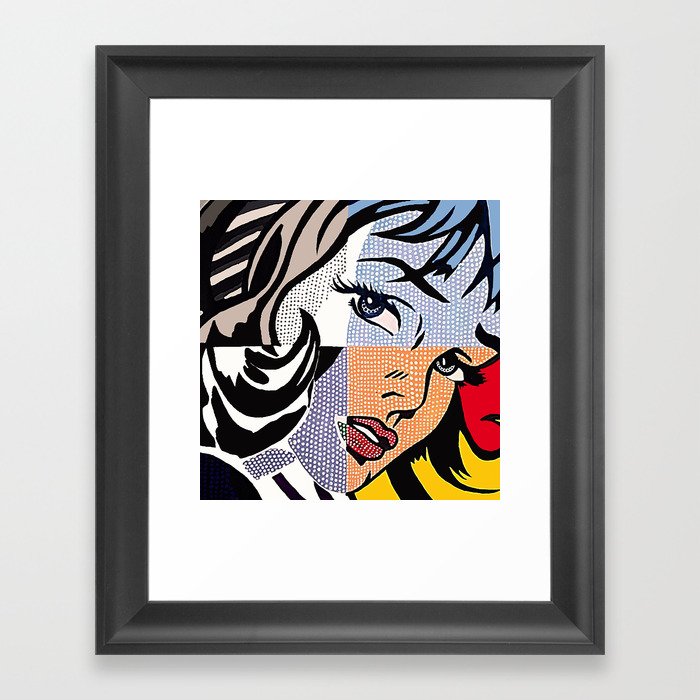Lichtenstein's Girl Framed Art Print