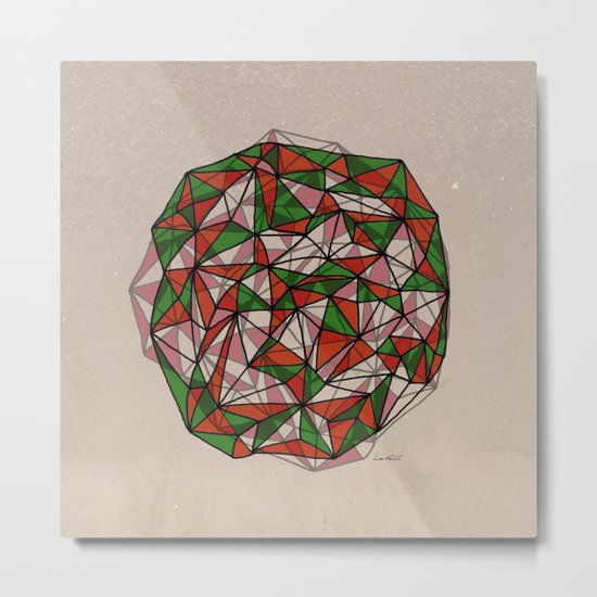 - red orange green - Metal Print