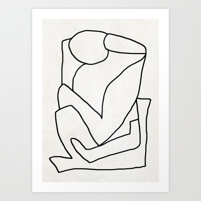 Abstract Line Art 2 Art Print By Thindesign Society6