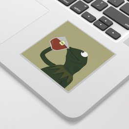 sippin' tea Sticker