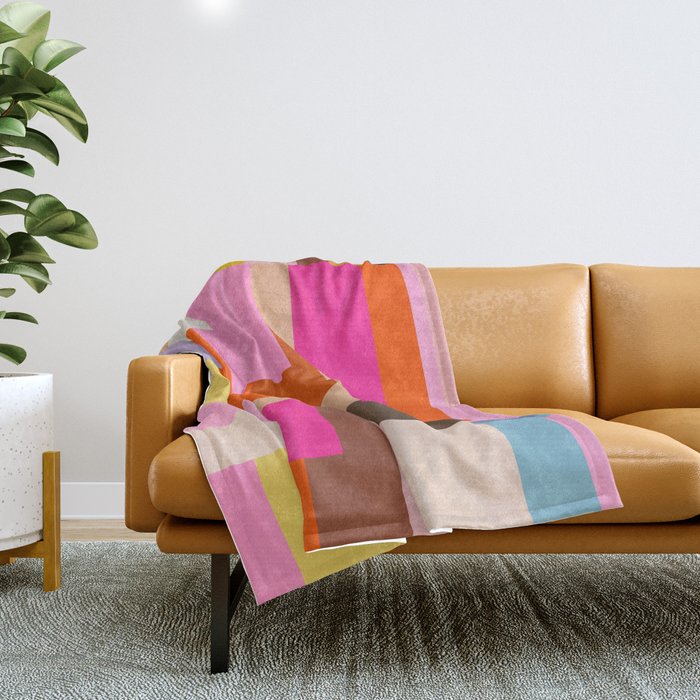 Pink geometric hotsell blanket