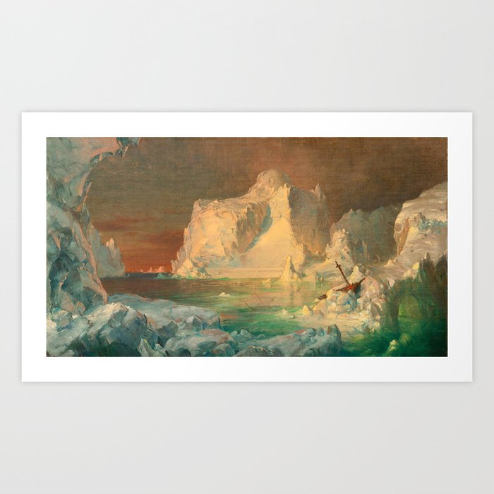 Frederic Church "Final Study for The Icebergs" Art Print