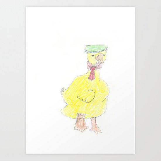 Childhood Drawings (Duck) Art Print