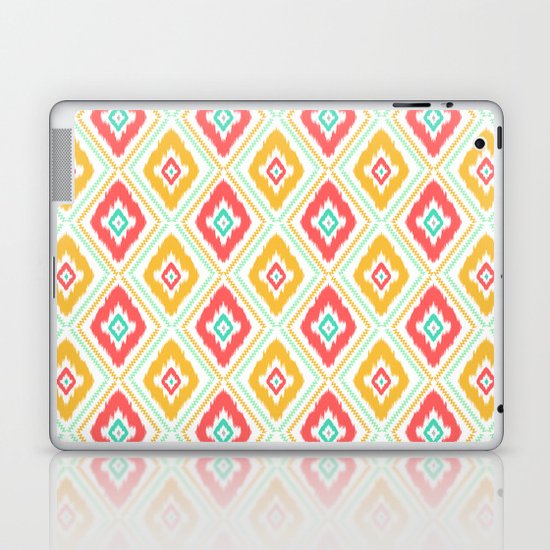 Zig Zag Ikat (white) Laptop & iPad Skin