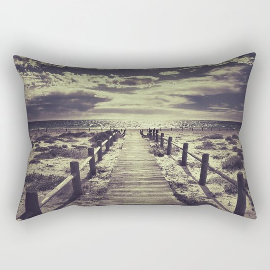 To the beach.... Rectangular Pillow