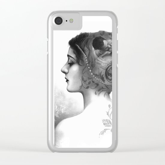 Requiro - pencil drawing Clear iPhone Case