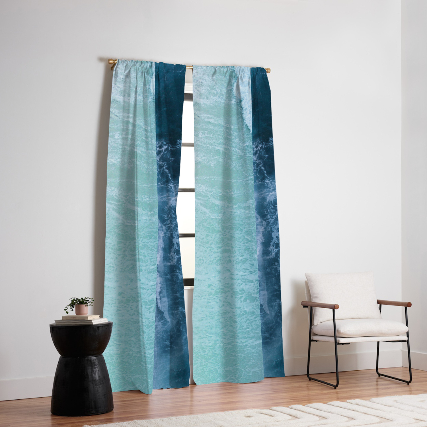 Turquoise Sea Blackout Curtain By Andreas12 Society6
