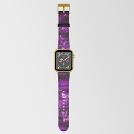 Purple Glitch Distortion Apple Watch Band