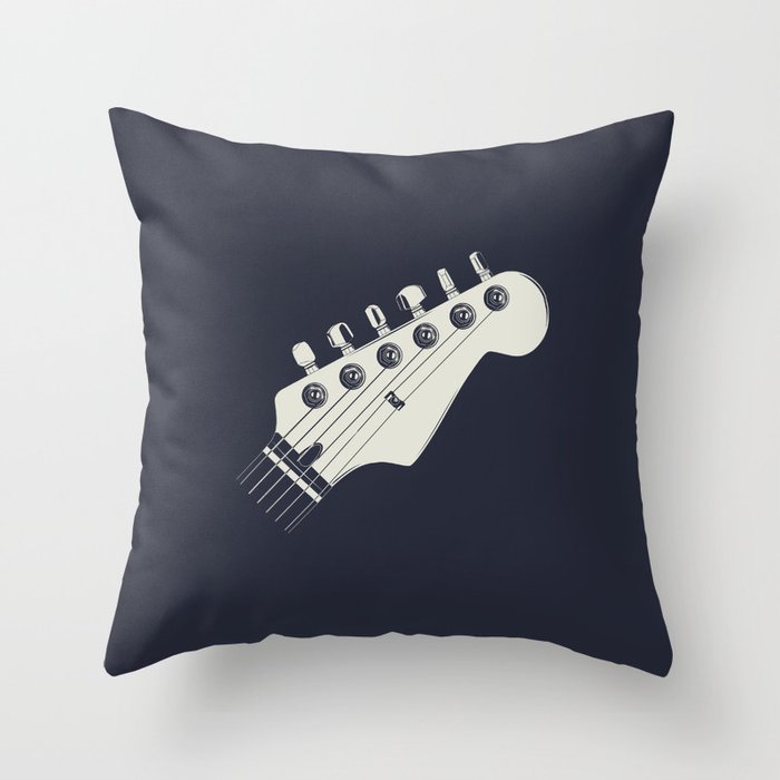 Guitar Headstock I Throw Pillow