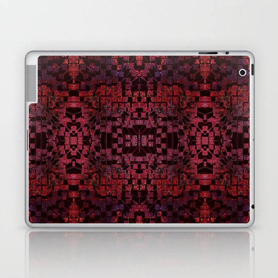 Electric Red Cubes Laptop & iPad Skin