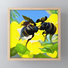 Abstract AI generative ART - Pollinate 6 Framed Mini Art Print