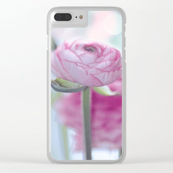 Tender flower (ranunculus) Clear iPhone Case