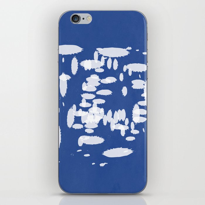 Abstract Splash Navy Blue iPhone Skin
