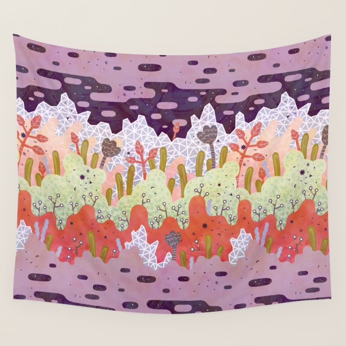 Crystal Forest Wall Tapestry by Camille Chew Society6