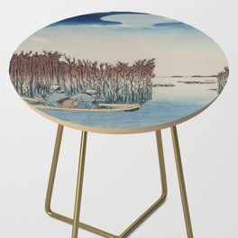 Japanese Woodblock art Famous Places in the Eastern Capital: Omori Side Table
