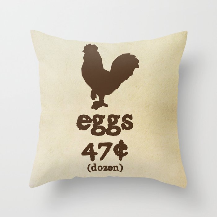 Eggs Throw Pillow