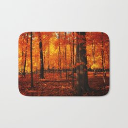 Fall Trees (orange) Bath Mat