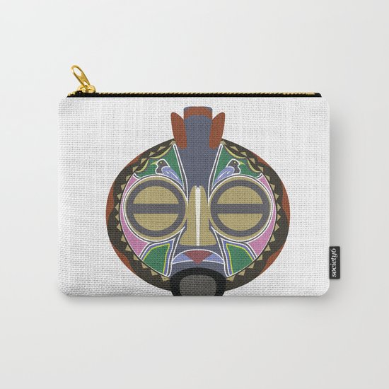 African Tribal Mask No. 6 Carry-All Pouch