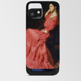Woman in Pink iPhone Card Case