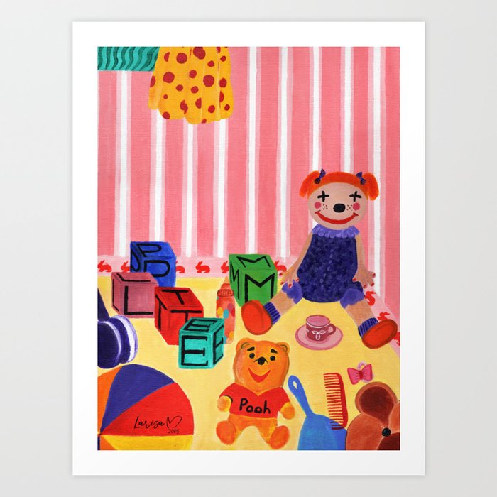 Playtime - Toy Room Art Art Print