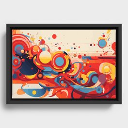 Botanical Tapestry Abstract Art Framed Canvas