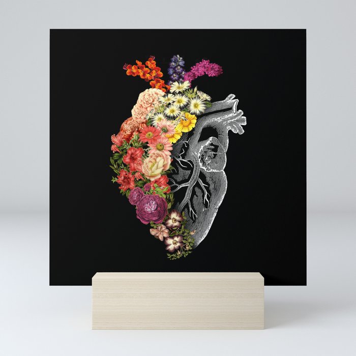 Flower Heart Spring Mini Art Print