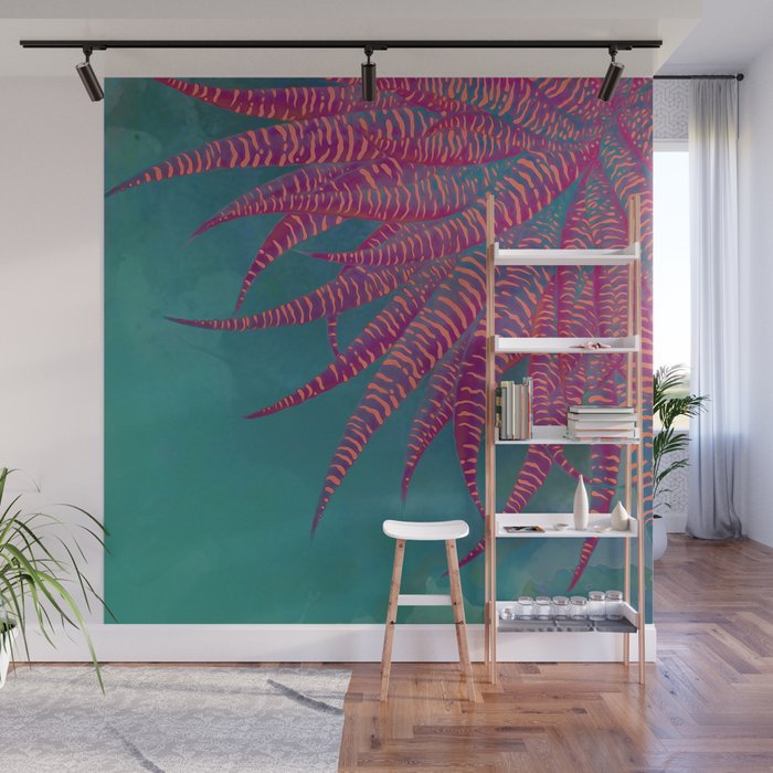 Agave Psychedelic Colors Wall Mural By Marcanton Society6
