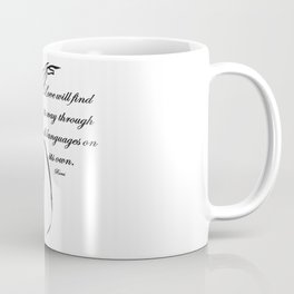 Love Will Find Its Way Through All Languages Rumi Quote Coffee Mug