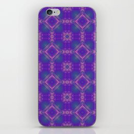 Purple Geometric Pattern iPhone Skin