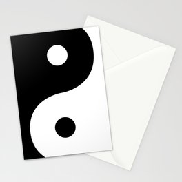 Yin And Yang Sides Stationery Cards