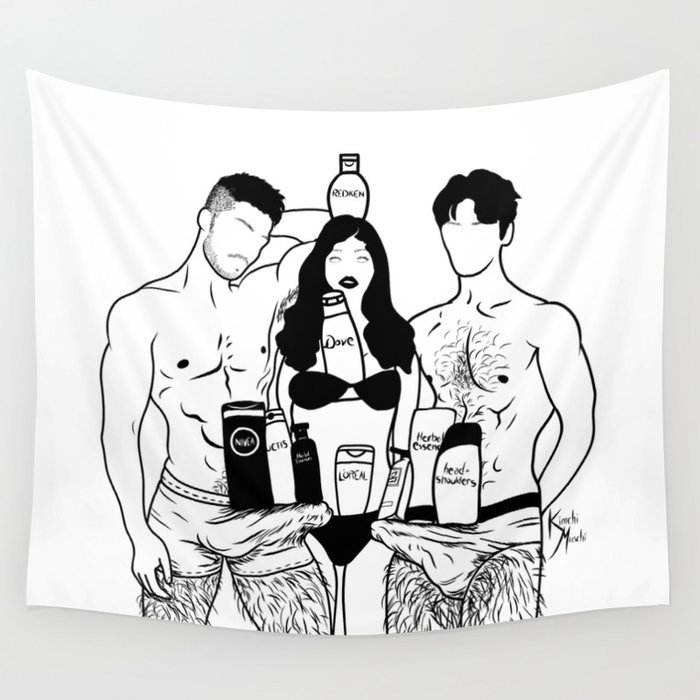 Shampoo Bottle Challenge Wall Tapestry