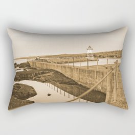 Grand Marais Minnesota | Sepia Photography Rectangular Pillow