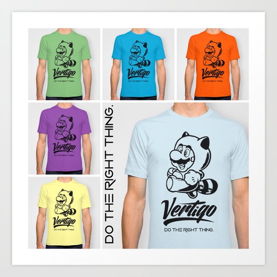 VERTIGO - MARIO TANOOKI Art Print