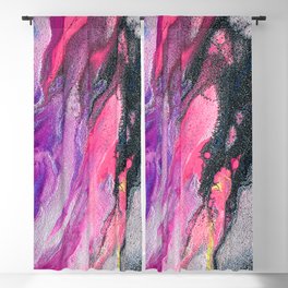Bursting with Cosmic Joy Abstract Painting Blackout Curtain